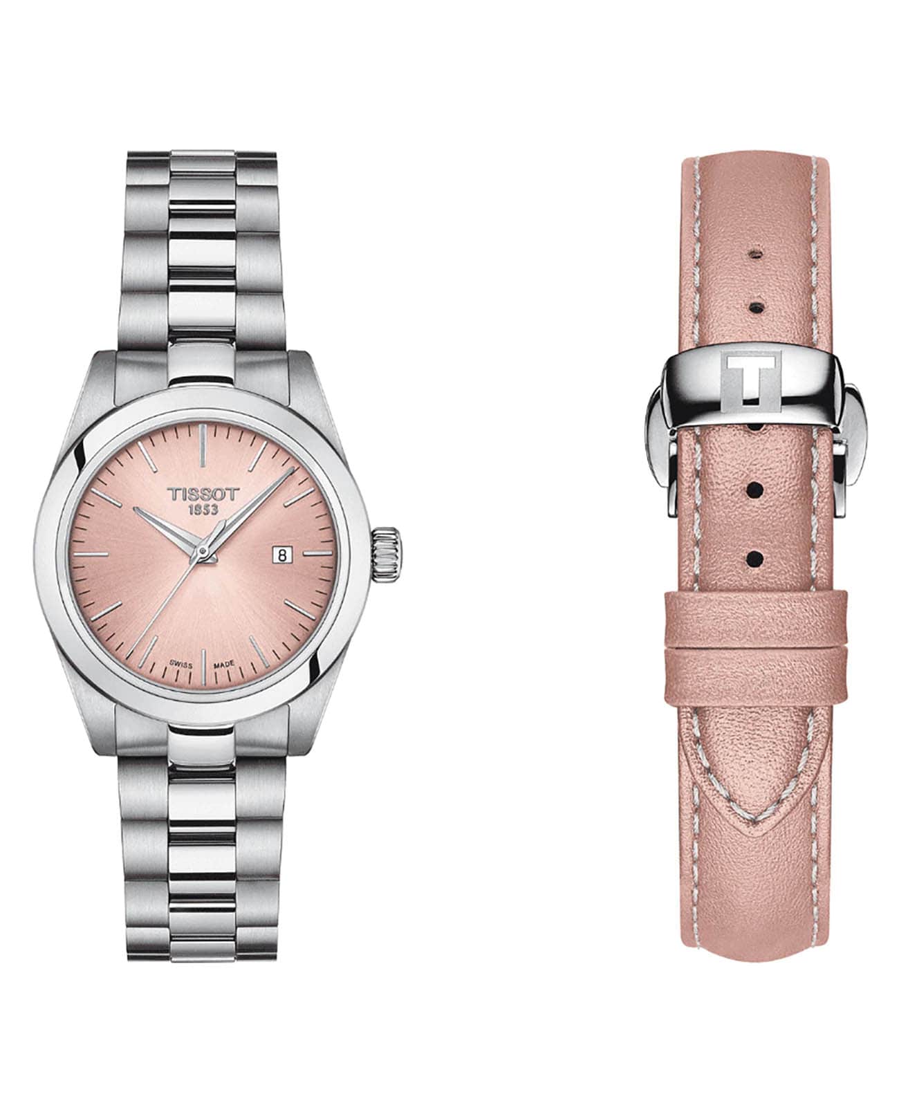 Tissot Tissot T-My Lady T132.010.11.331.00 женские часы розовый циферблат на запястье