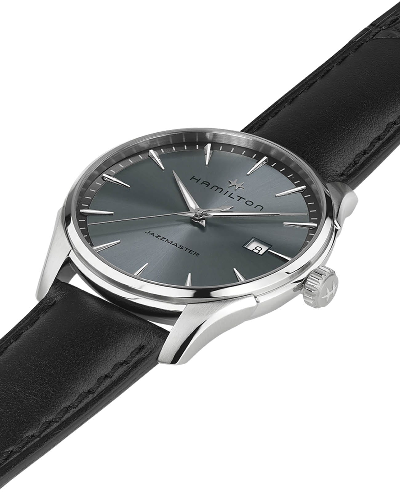 Hamilton Hamilton Jazzmaster Gent Quartz H32451742 , наручные мужские часы фото под углом