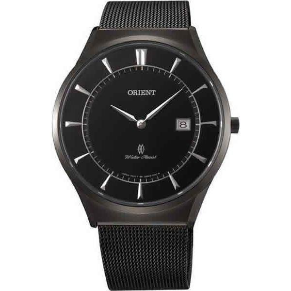 Orient Orient GW03001B (FGW03001B)  FGW03001B  мужские часы черный циферблат, браслет  — вид спереди