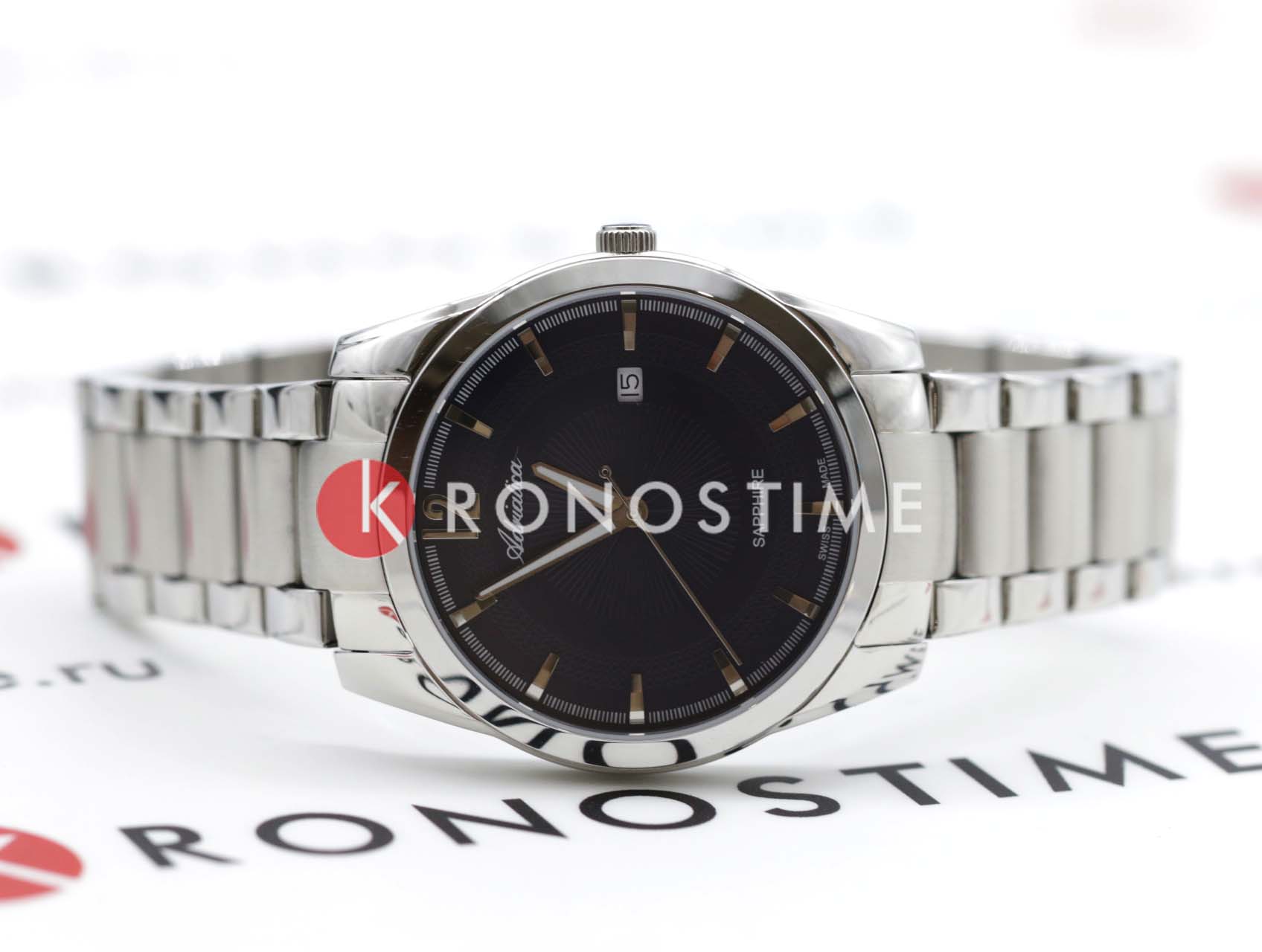 Оригинальные часы Adriatica Adriatica Premiere A8301.5155Q кварцевые калибр механизма eta f06 общий вид