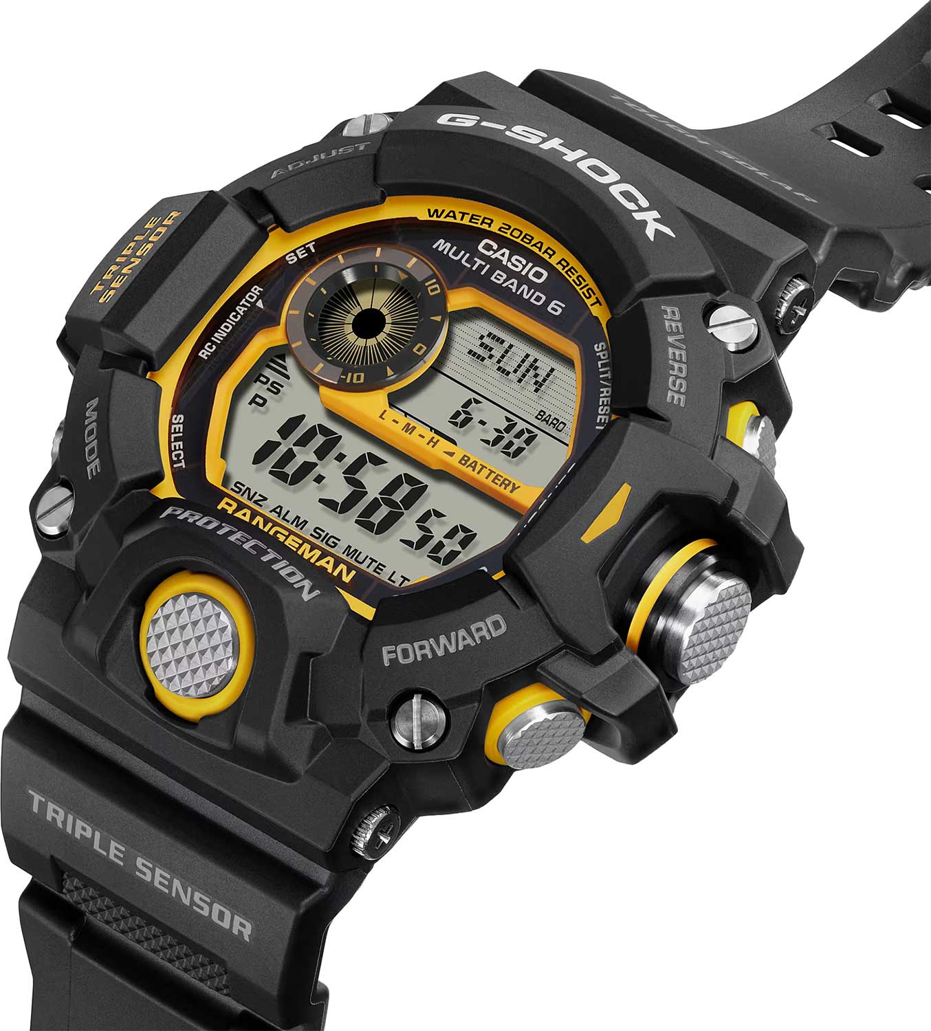 Оригинальные часы Casio Casio G-Shock GW-9400Y-1DR (GW-9400Y-1) электронные калибр механизма  общий вид