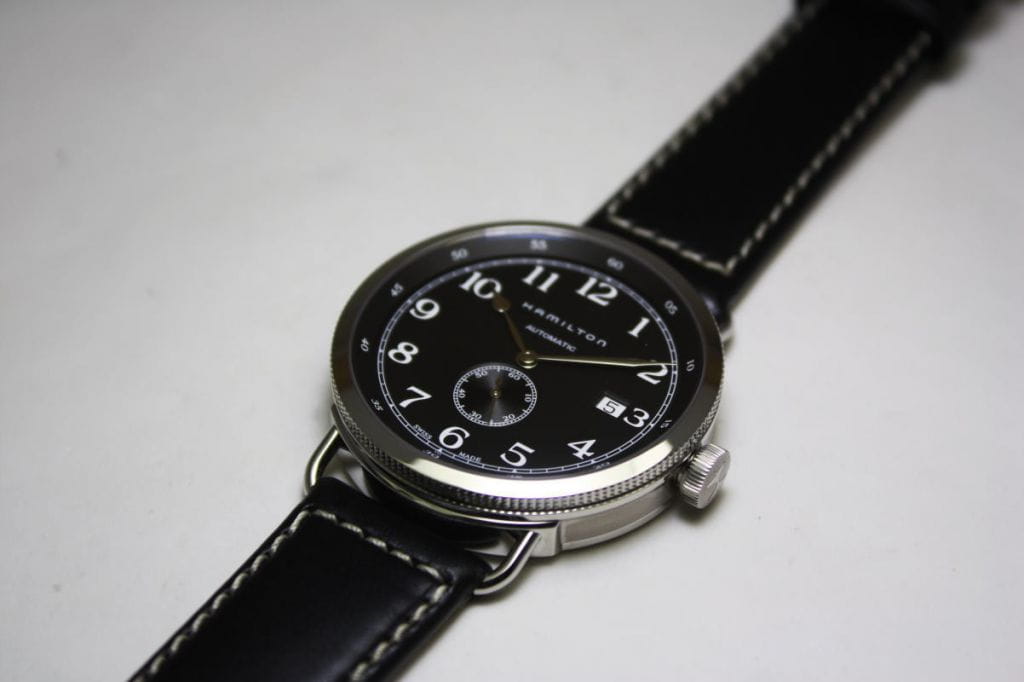 Hamilton Hamilton Khaki Navy Pioneer Small Second Auto H78415733 мужские часы черный циферблат на запястье