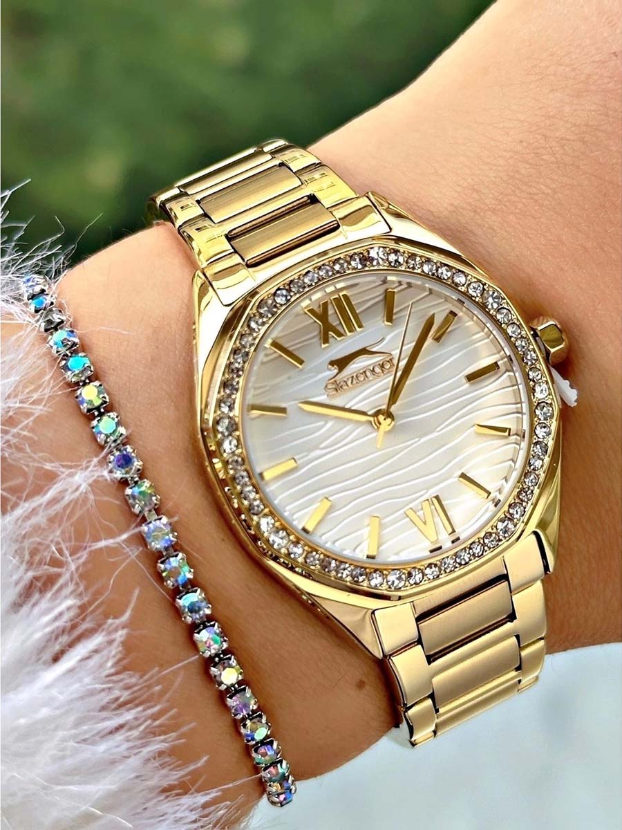 Slazenger Slazenger SL.09.2301.3.08 женские часы белый циферблат на запястье