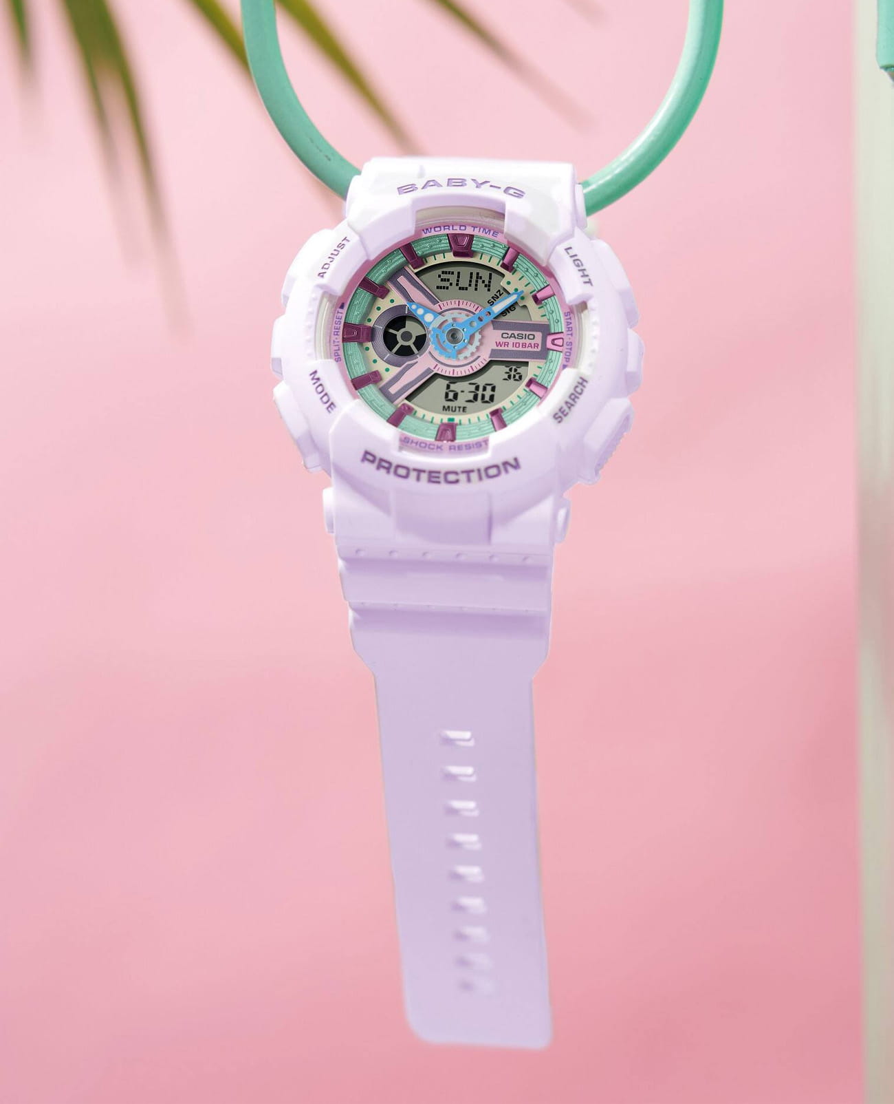 Casio Casio Baby-G BA-110XPM-6ADR, baby-g япония женские часы на браслете пластик боковой вид