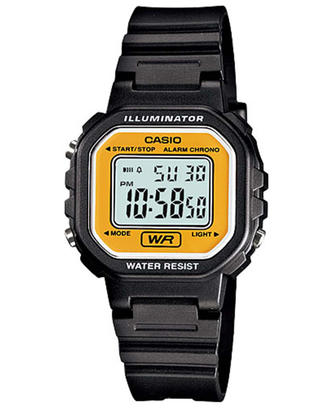 Casio Casio Collection LA-20WH-9A  LA-20WH-9A кварцевые женские часы  циферблат, браслет пластик — вид спереди