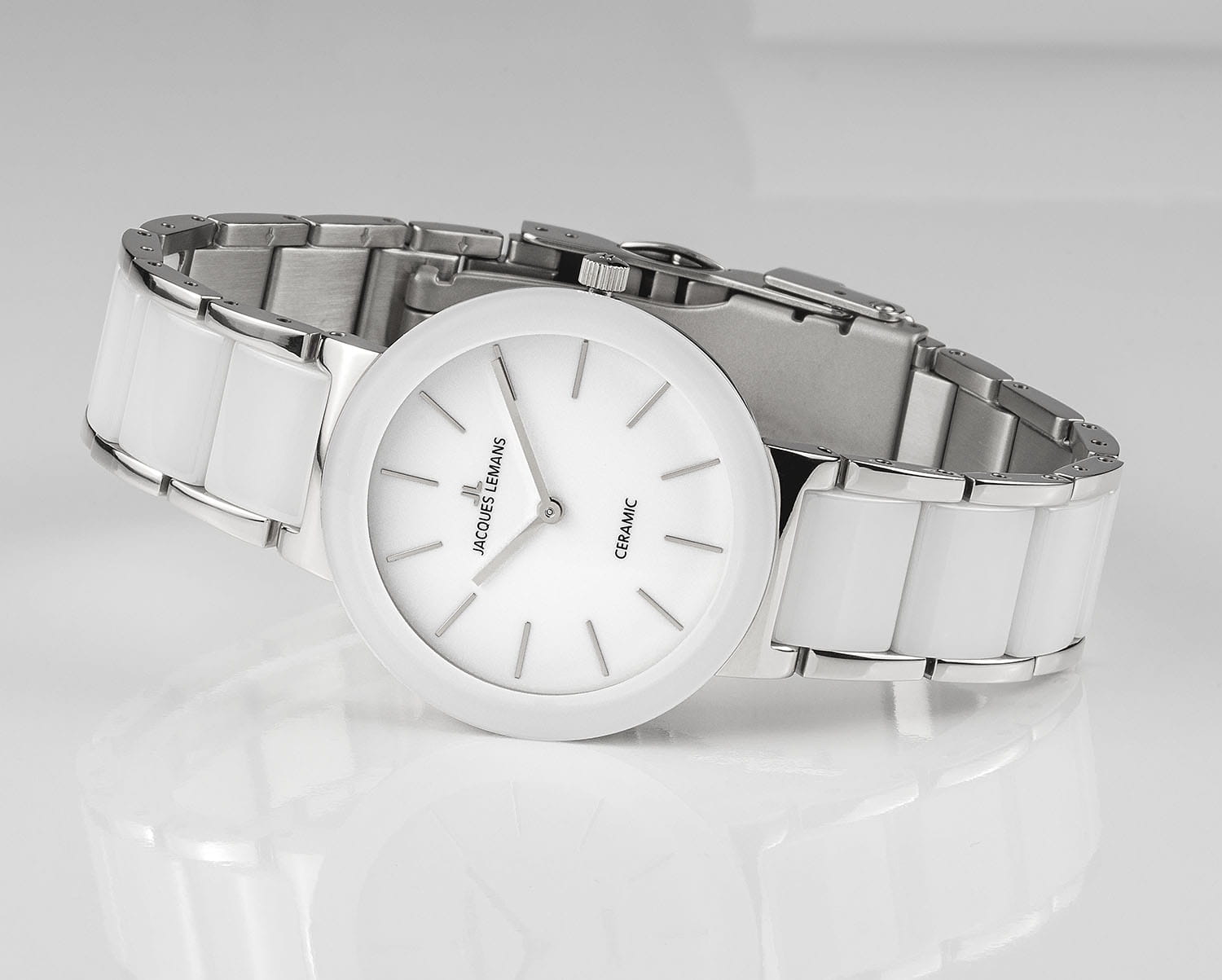 Jacques Lemans Jacques Lemans High Tech Ceramic 42-7B, high tech ceramic австрия женские часы на браслете керамика боковой вид