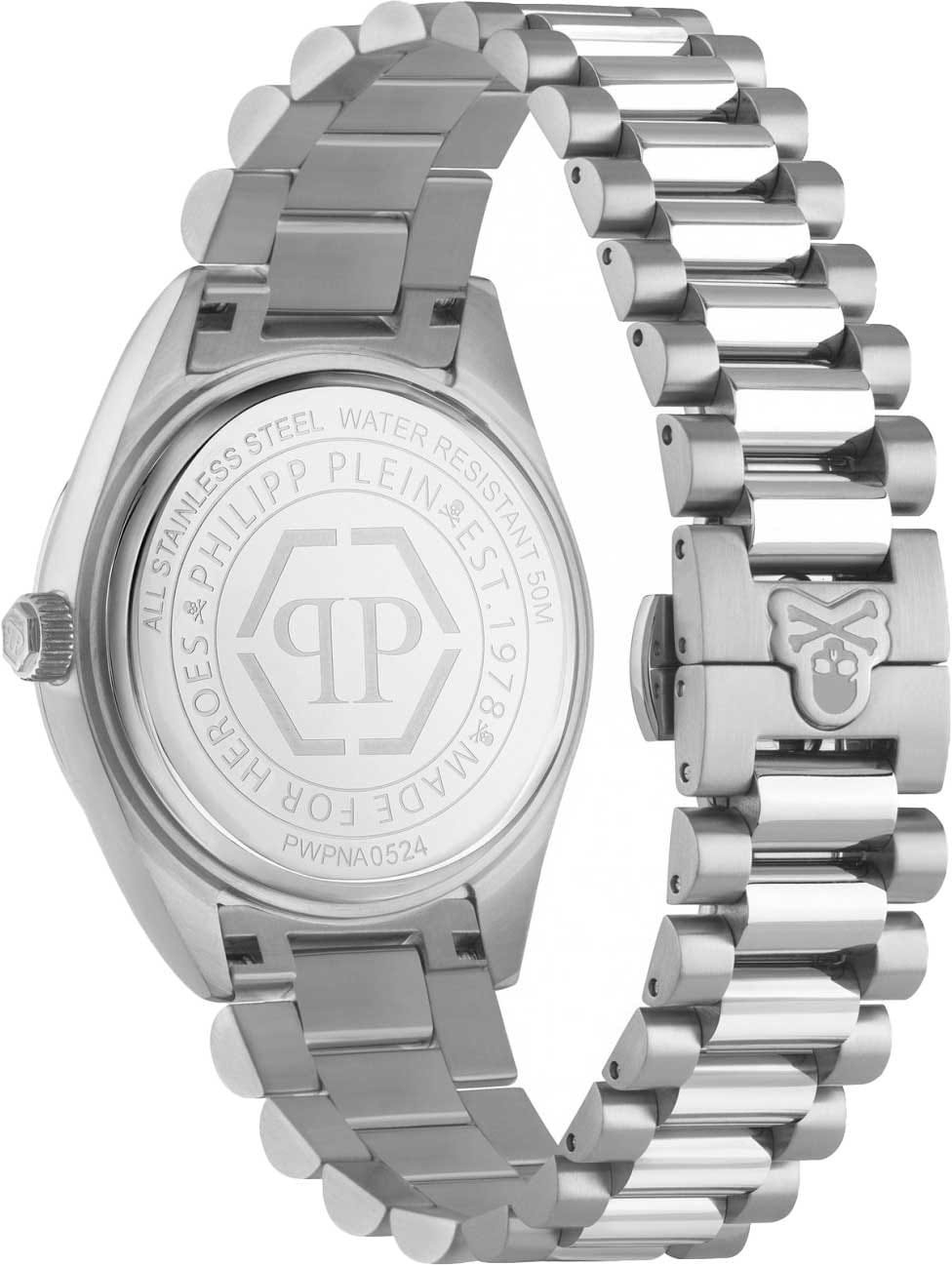 Philipp Plein Philipp Plein PWPNA0524,  германия мужские часы на браслете нержавеющая сталь боковой вид