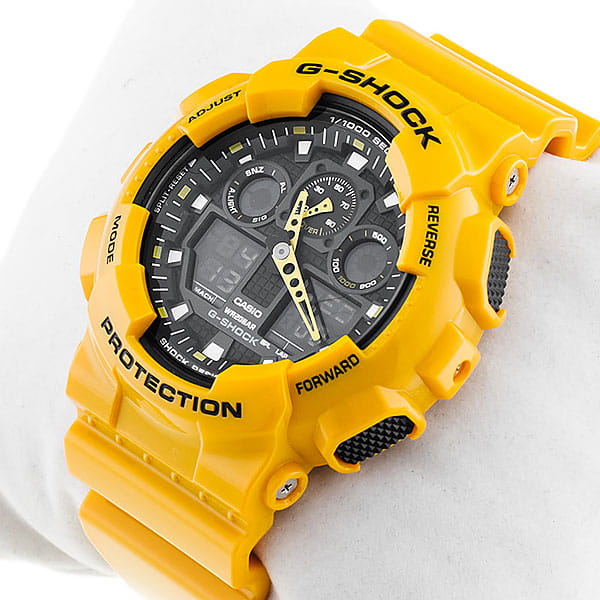 Casio Casio G-Shock GA-100A-9ADR (GA-100A-9A) япония наручные мужские часы заводная головка с логотипом Casio