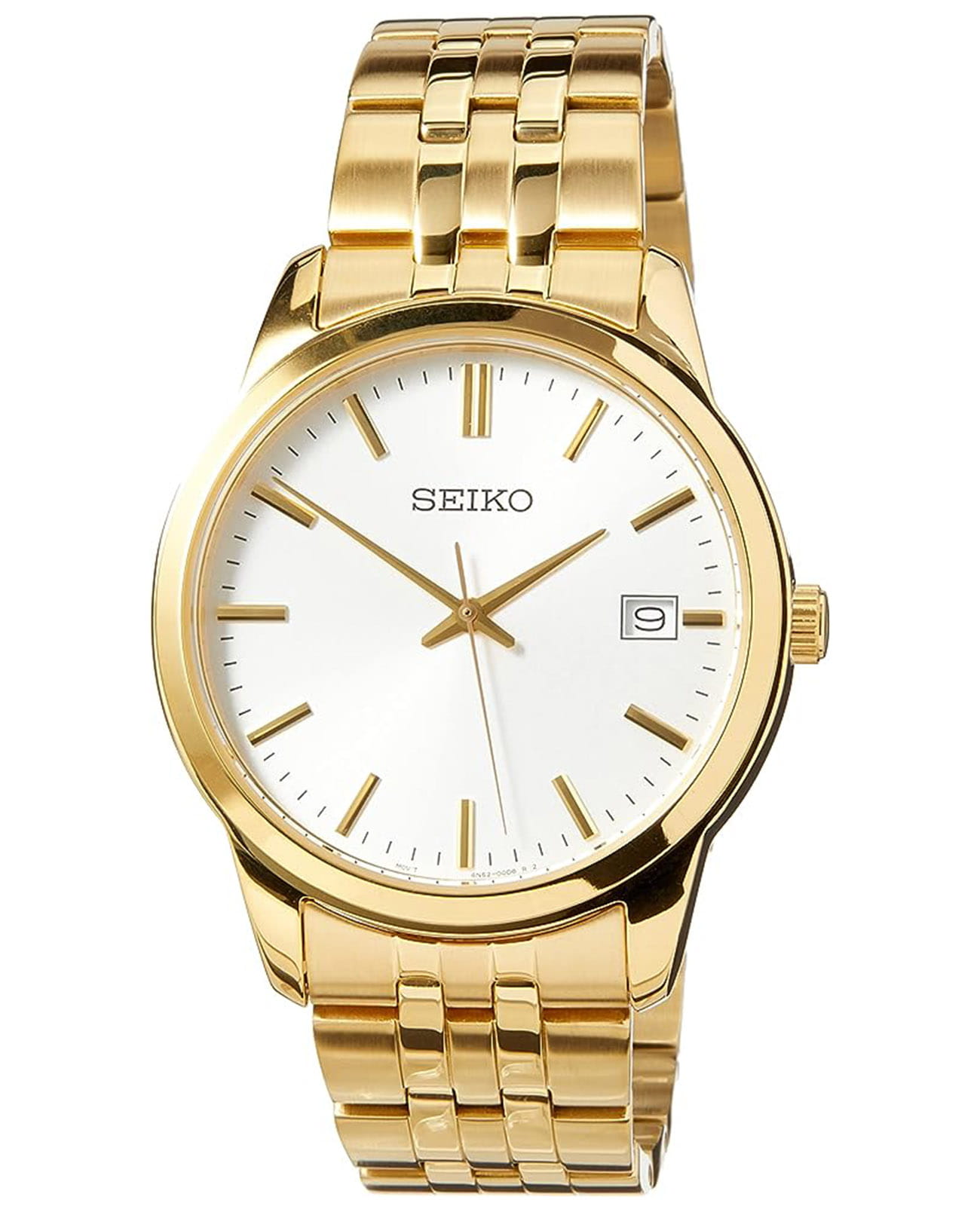 Seiko Seiko Conceptual Series Dress SUR404P1  SUR404P1 кварцевые мужские часы белый циферблат, браслет нержавеющая сталь с pvd-покрытием — вид спереди
