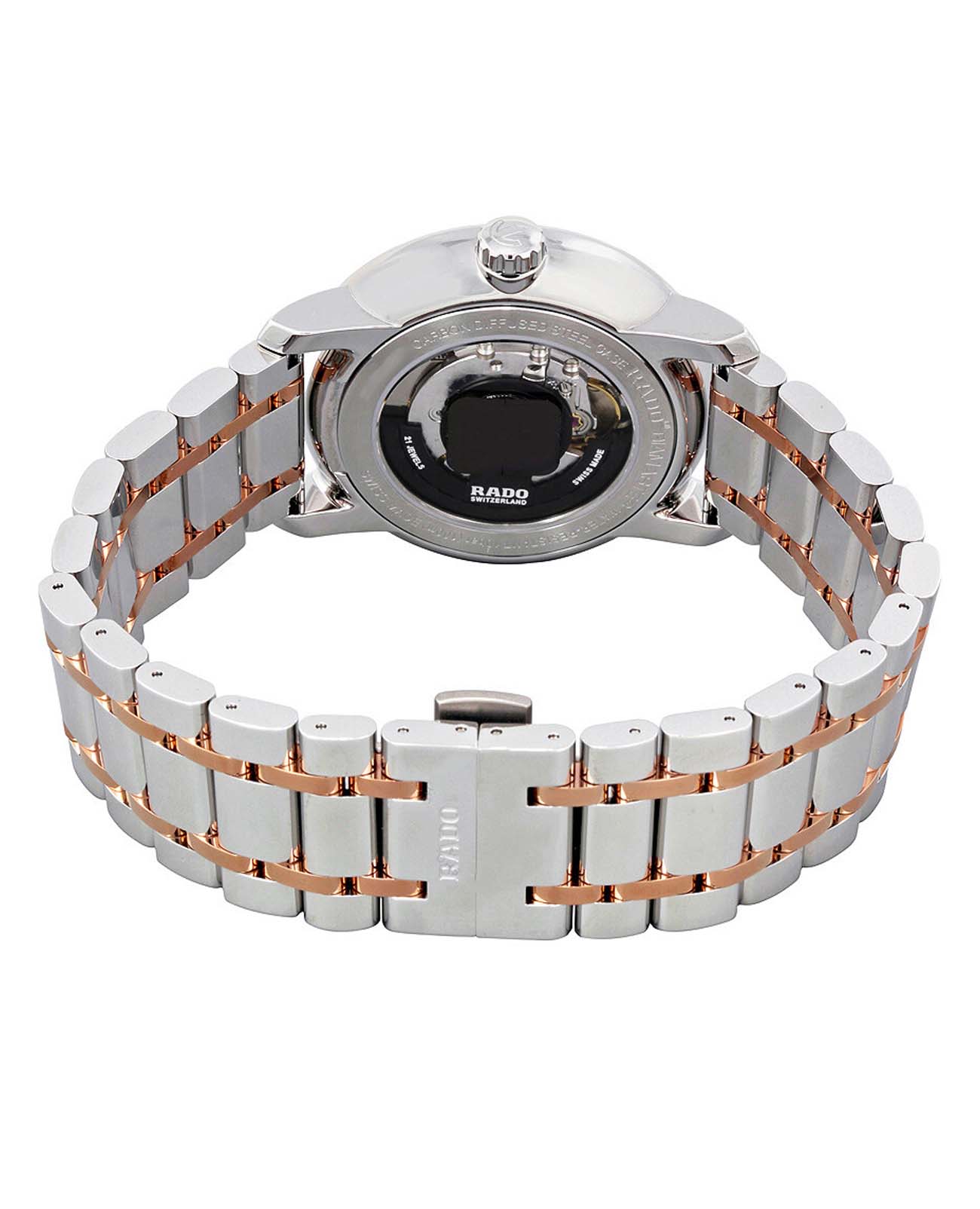 Rado Rado Diamaster R14077123, diamaster швейцария мужские часы на браслете нержавеющая сталь с pvd-покрытием боковой вид