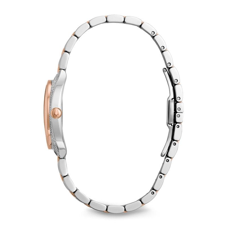 Bulova Bulova Diamonds 98R230,  сша женские часы на браслете нержавеющая сталь с ip-покрытием боковой вид