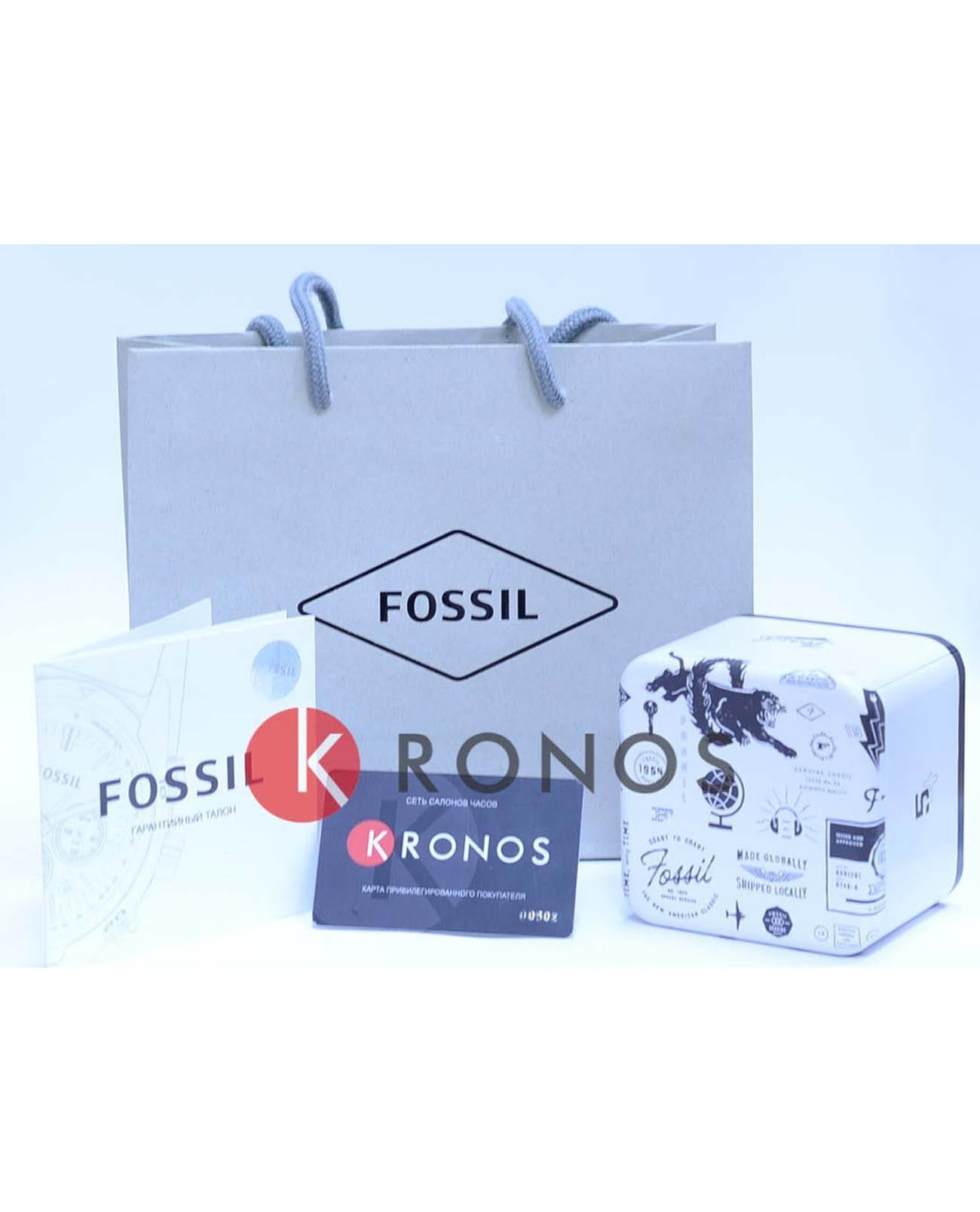 Оригинальные часы Fossil Fossil Georgia  FS5850 кварцевые калибр механизма  общий вид