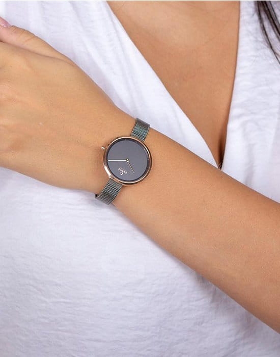 Obaku Obaku Ultra Slim V227LXVJMJ,  дания женские часы на браслете сталь с ip покрытием боковой вид