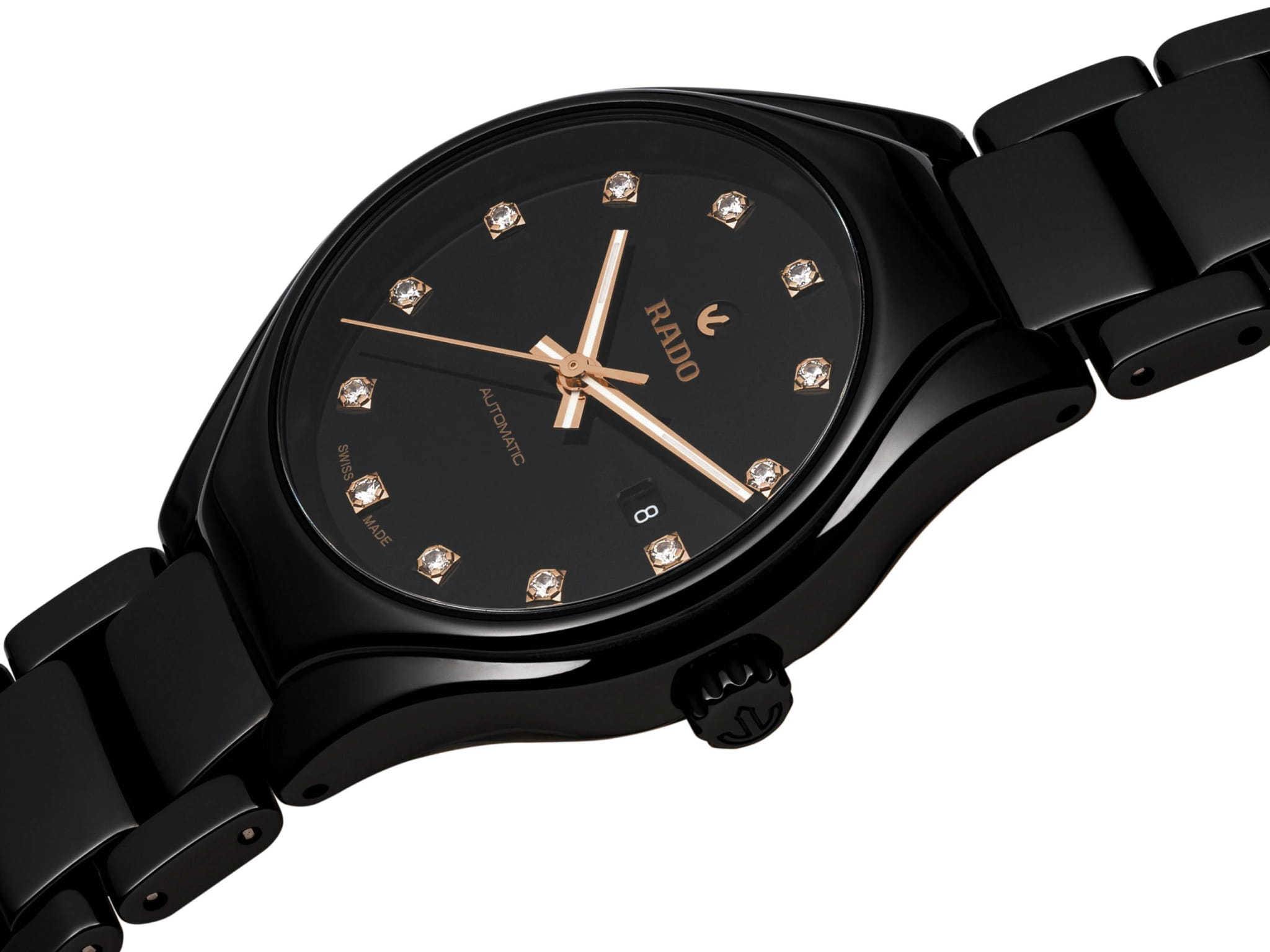 Rado Rado True Automatic Diamonds R27242732 Automatic, наручные женские часы фото под углом