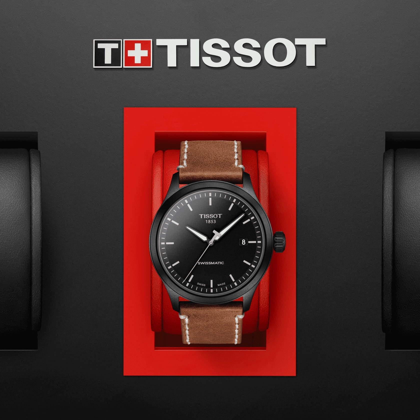 Tissot Tissot Gent XL Swissmatic T116.407.36.051.01 механические мужские часы часы крупный план черный циферблата