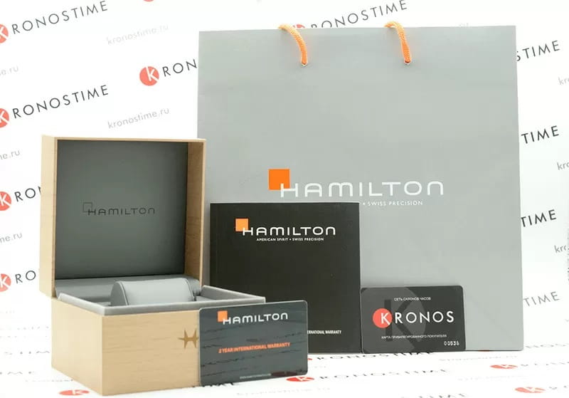 Hamilton H78415733 мужские часы застежка крупным планом
