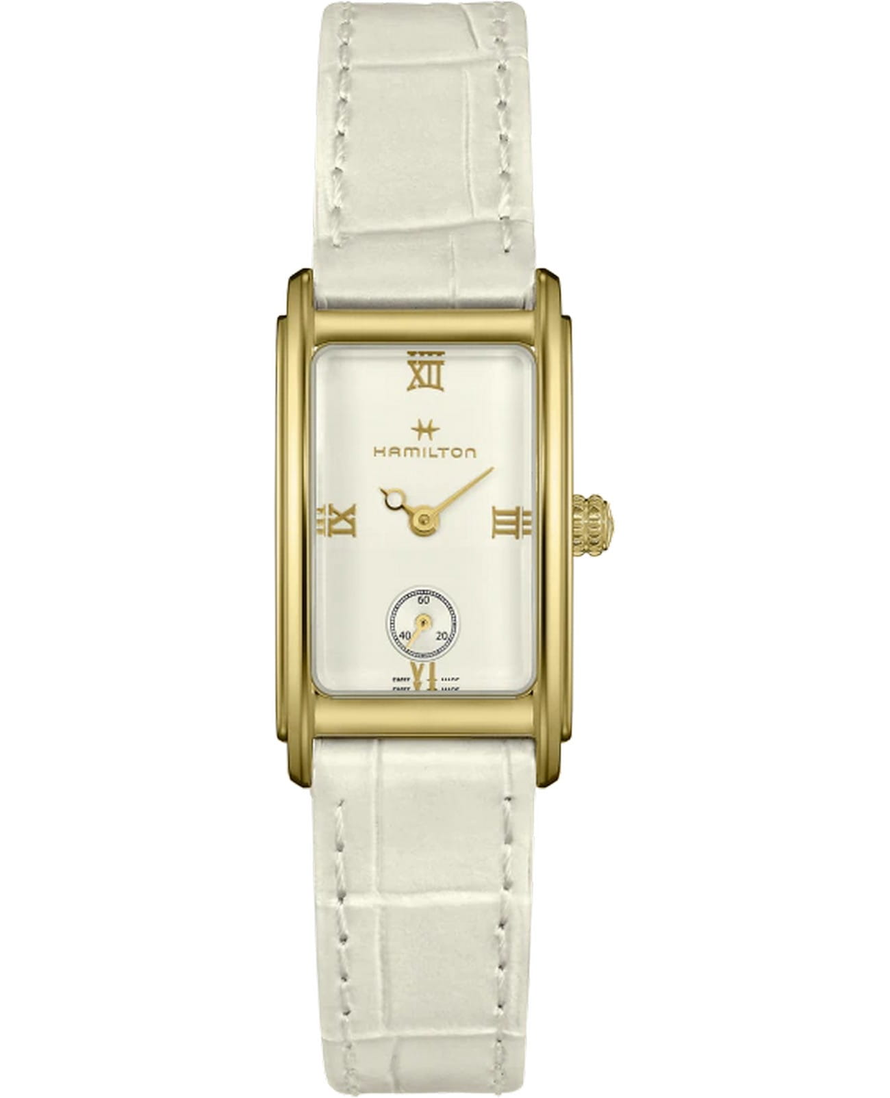 Hamilton Hamilton American Classic Ardmore Quartz H11241810  H11241810 кварцевые женские часы белый циферблат, браслет кожаный — вид спереди