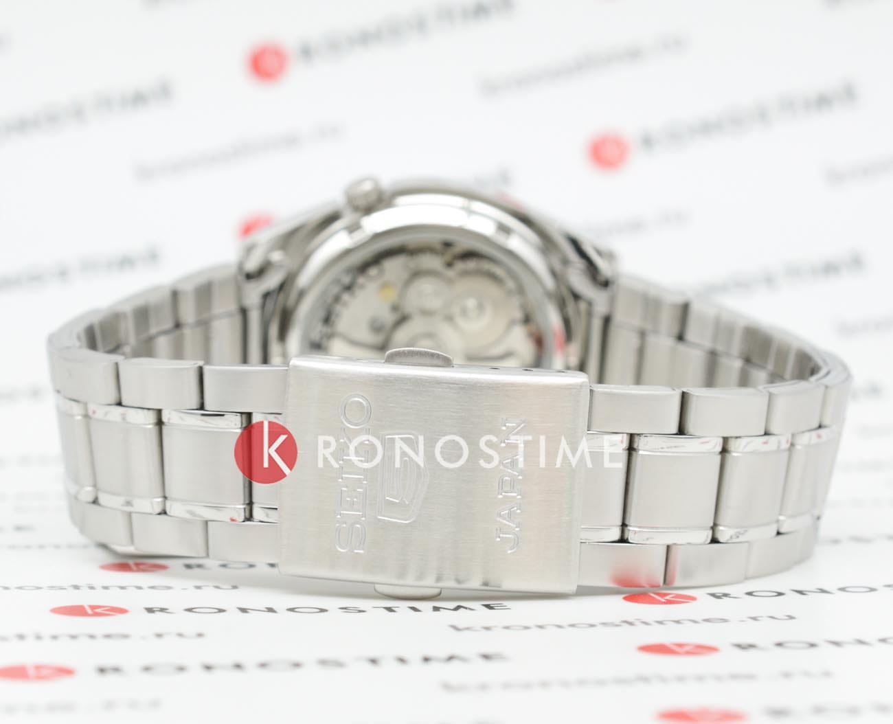 Seiko Seiko 5 Regular SNKL45J1 механические мужские часы часы крупный план черный циферблата