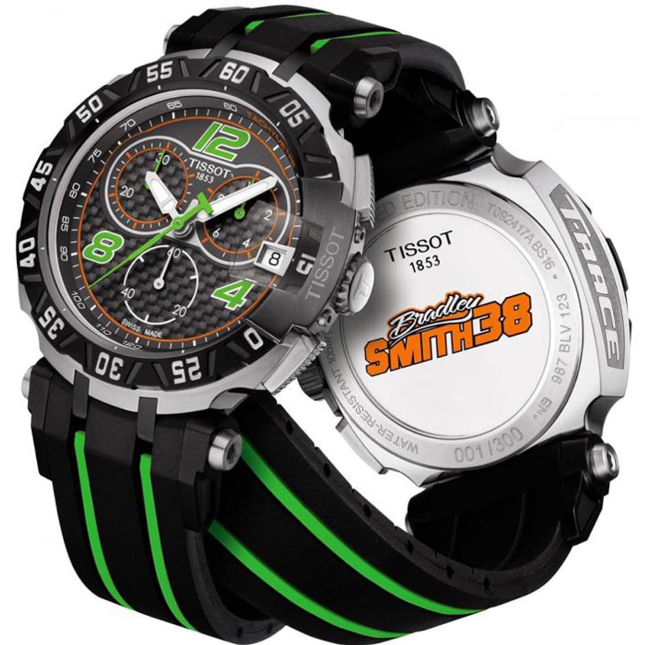 Tissot Tissot T-Sport - Race Bradley Smith T092.417.27.207.02, t-sport швейцария мужские часы на браслете каучук боковой вид