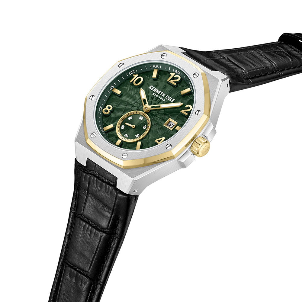 Kenneth Cole Kenneth Cole Automatic KCWGX0059003,  сша мужские часы на браслете кожаный боковой вид