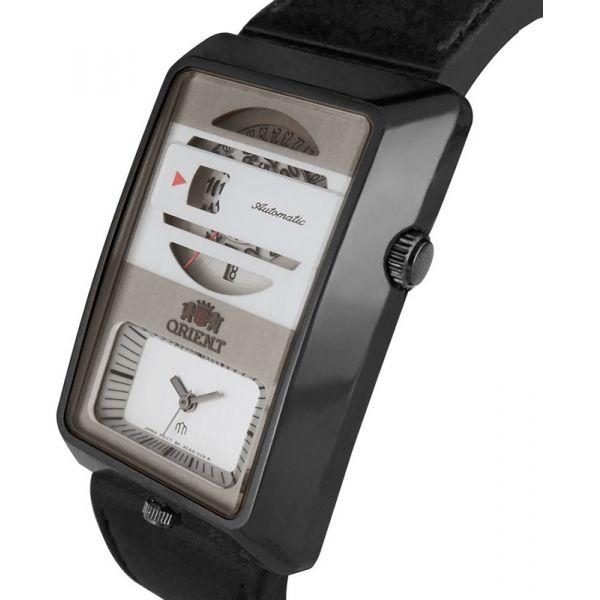 Orient Orient XCAA001W (FXCAA001W), classic automatic япония мужские часы на браслете кожа + текстиль боковой вид