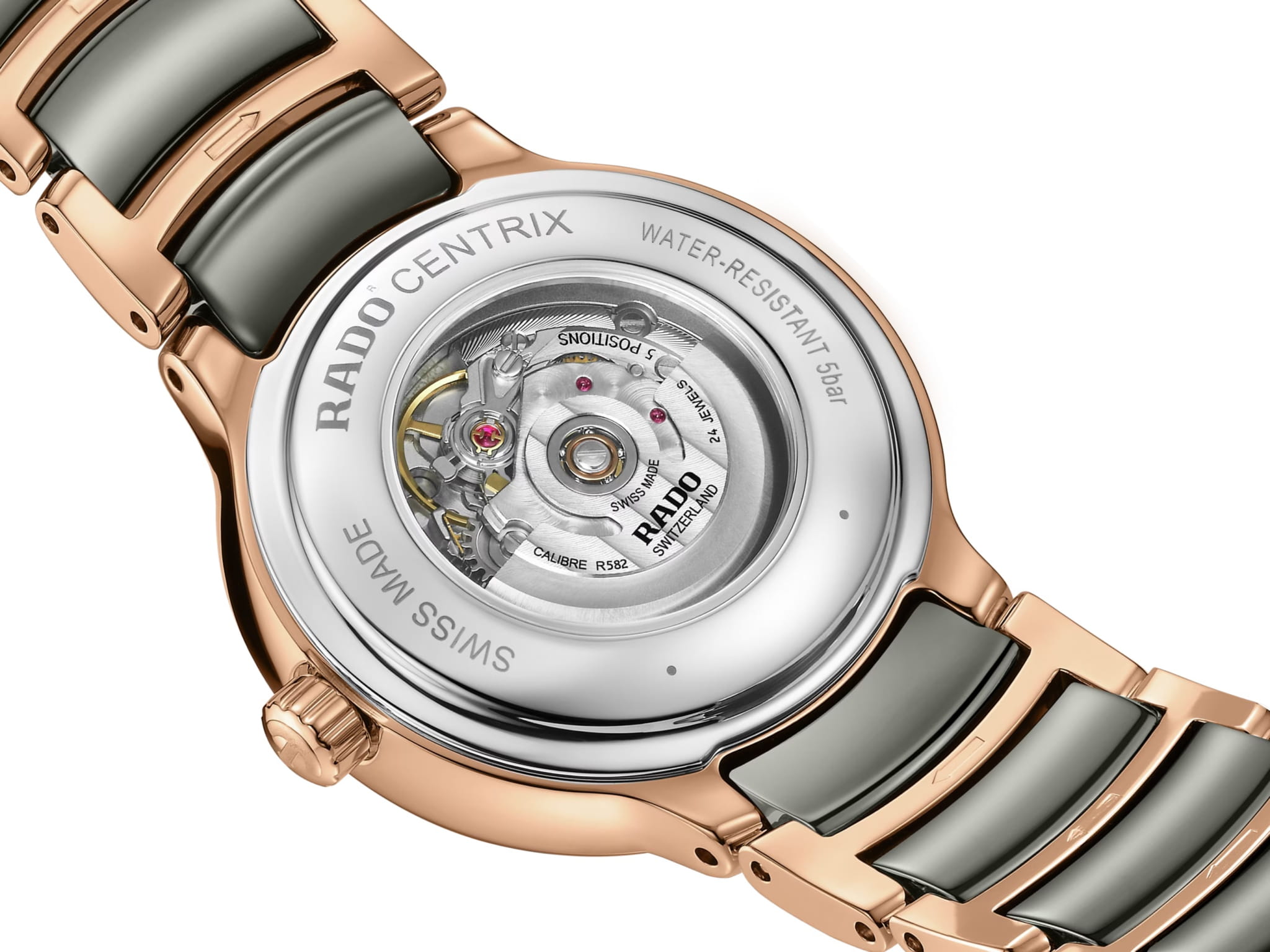 Rado Rado Centrix Automatic Diamonds R30019742 женские часы белый циферблат на запястье