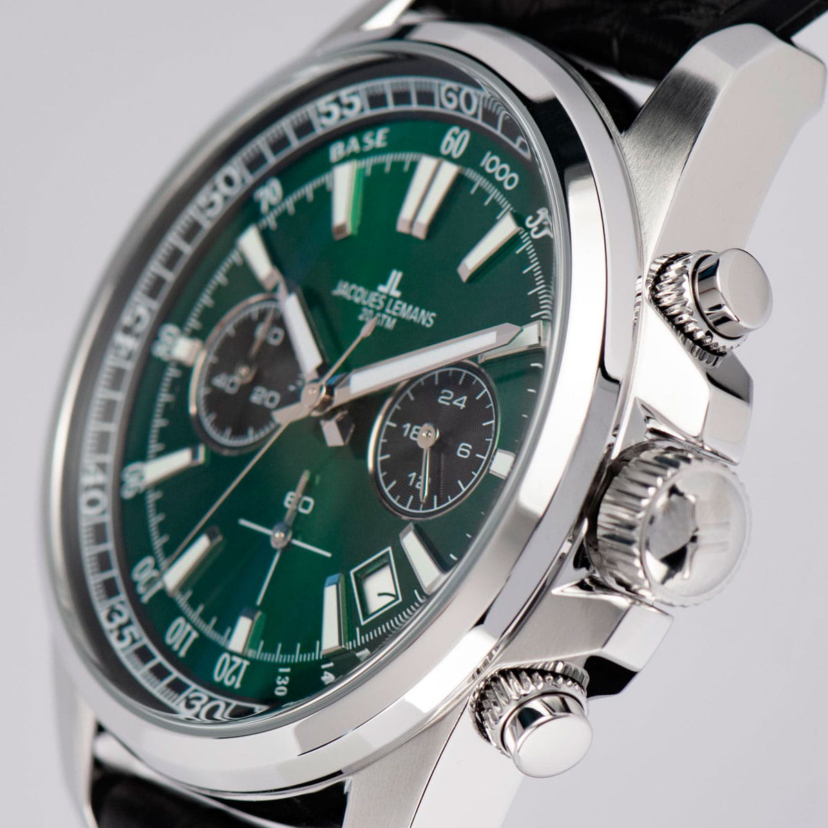 Jacques Lemans Jacques Lemans Liverpool 1-2117T мужские часы зеленый циферблат на запястье