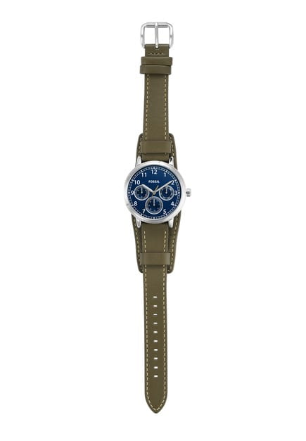 Fossil Fossil Airlift BQ2734 кварцевые мужские часы часы крупный план синий циферблата