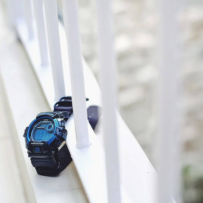 Casio Casio G-Shock G-8900A-1 мужские часы синий циферблат на запястье