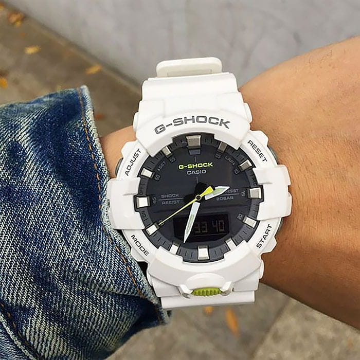 Casio Casio G-Shock GA-800SC-7A GA, наручные мужские часы фото под углом