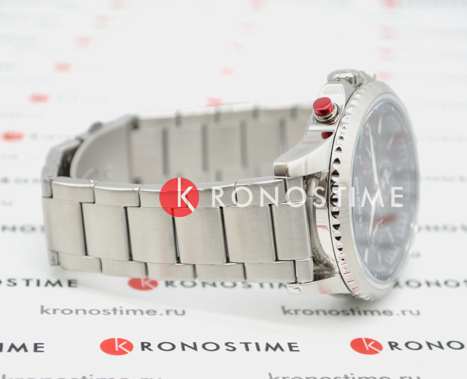 U.S. Polo Assn. U.S. Polo Assn. Crossing USPA1034-01 кварцевые мужские часы часы крупный план черный циферблата