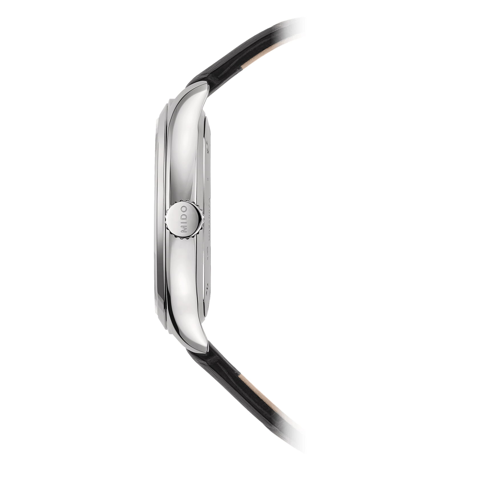 Mido Mido Belluna Royal Gent M024.507.16.071.00, belluna швейцария мужские часы на браслете кожаный боковой вид