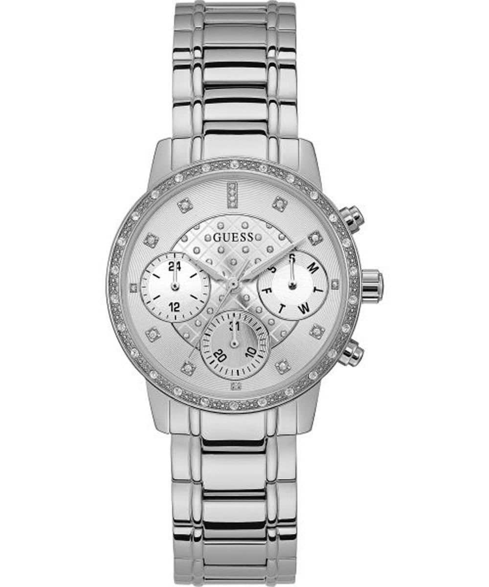 Guess GUESS   W1022L1  W1022L1 кварцевые женские часы серебристый циферблат, браслет  — вид спереди