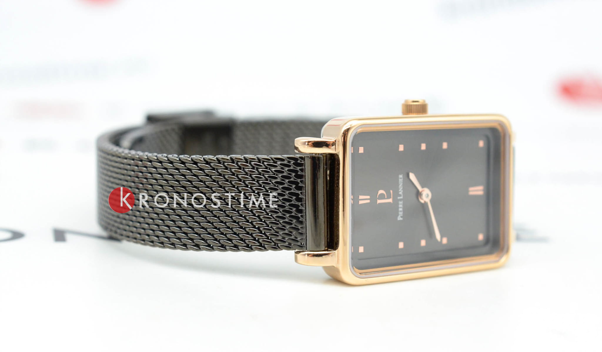 Pierre Lannier Pierre Lannier Ariane 057H739 кварцевые женские часы часы крупный план черный циферблата