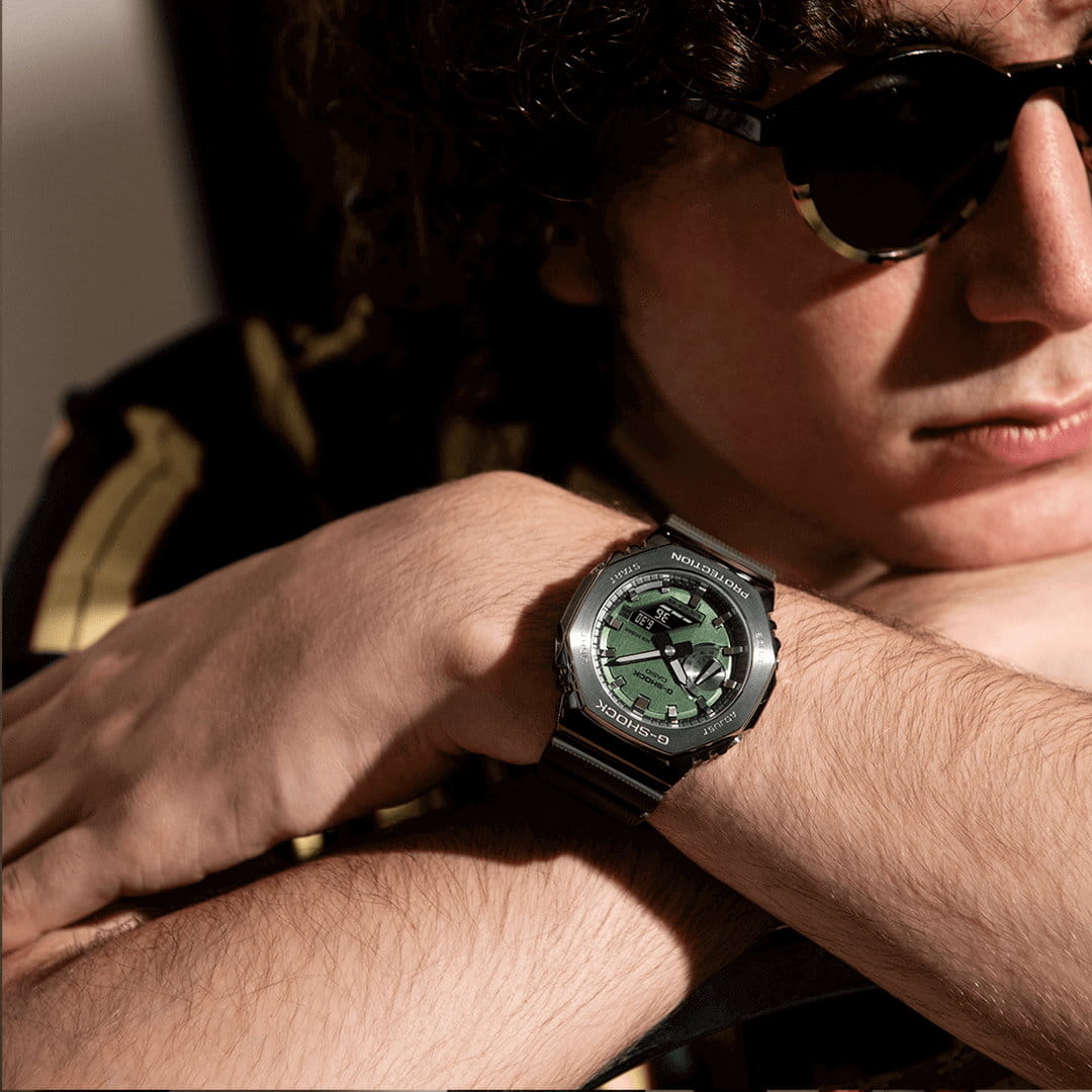 Casio Casio G-Shock GM-2100B-3AER (GM-2100B-3ADR) - наручные мужские часы наручные часы в перспективе зеленый циферблат