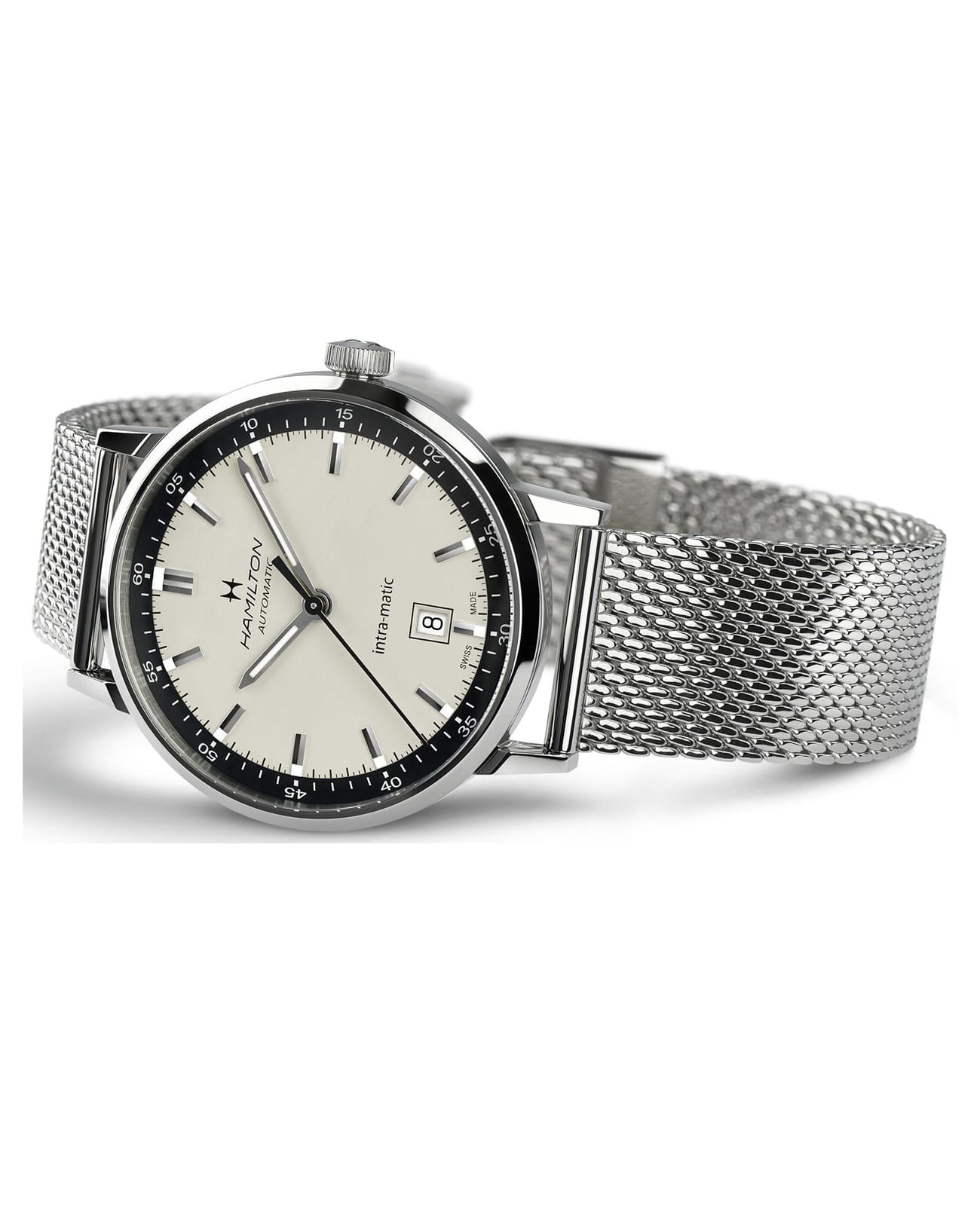 Оригинальные часы Hamilton Hamilton American Classic Intra-Matic Auto H38425120 механические калибр механизма h-10 общий вид