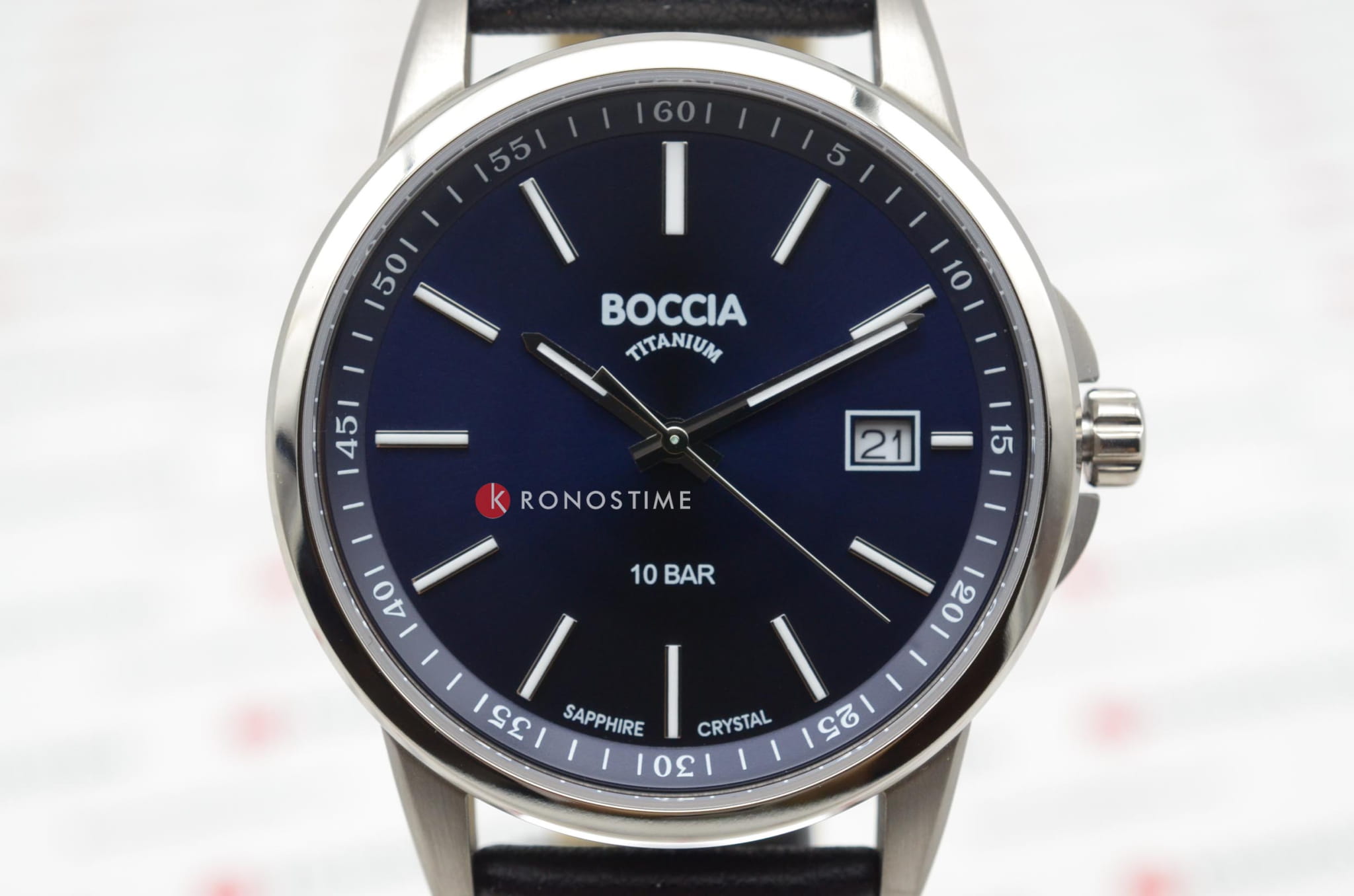 Boccia Titanium Boccia Titanium 3633-01 , наручные мужские часы фото под углом