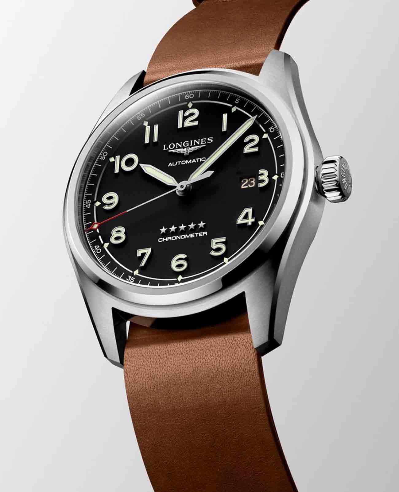 Оригинальные часы Longines Longines Spirit Prestige Edition L3.811.4.53.9 механические калибр механизма l888.4 общий вид