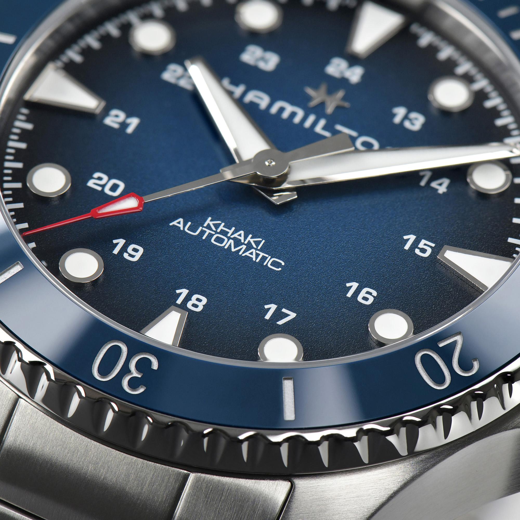 Hamilton Hamilton Khaki Navy Scuba Automatic H82505140 швейцария наручные мужские часы заводная головка с логотипом Hamilton