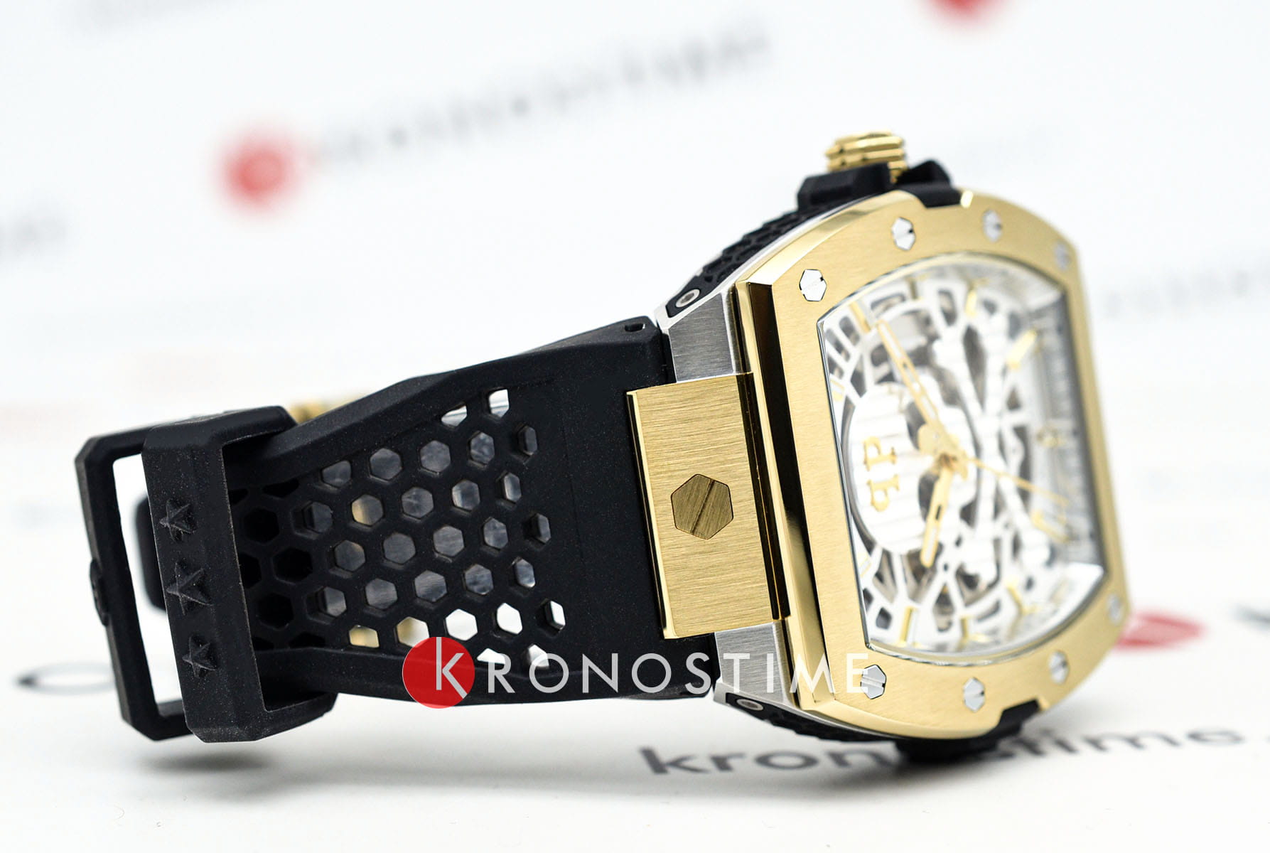 Philipp Plein Philipp Plein The Skeleton 2.0 PWJFA0825, the skeleton германия мужские часы на браслете силикон боковой вид