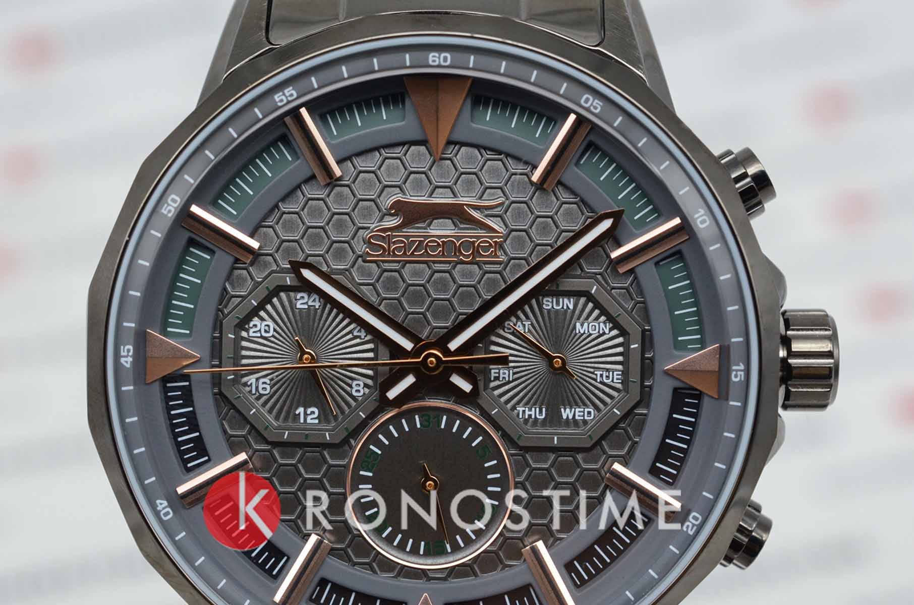 Slazenger Slazenger SL.09.2216.2.02,  англия мужские часы на браслете нержавеющая сталь с ip-покрытием боковой вид