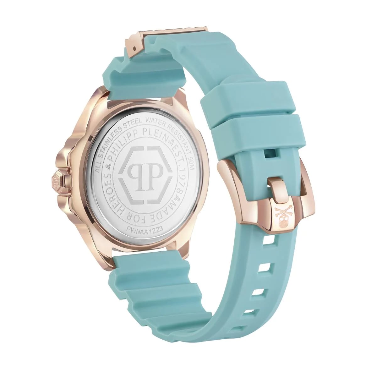 Philipp Plein Philipp Plein The Skull PWNAA1223, the skull германия женские часы на браслете силикон боковой вид