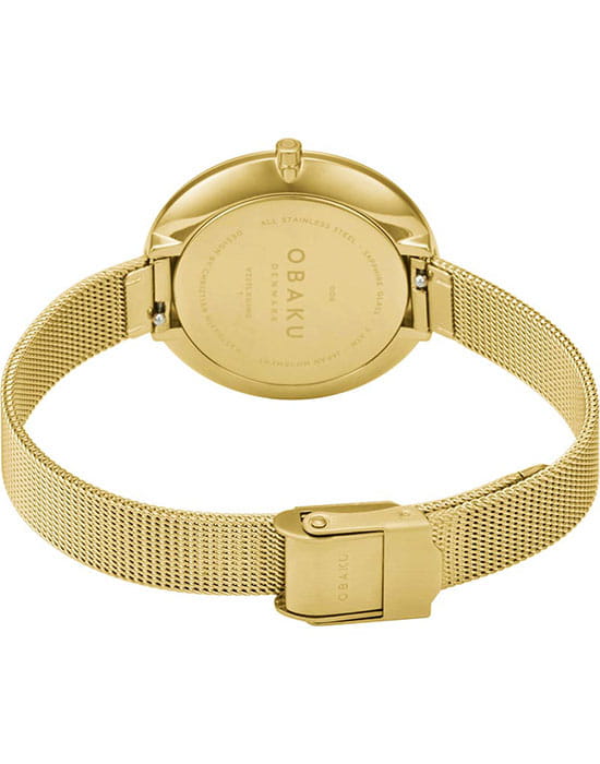 Obaku Obaku V227LXGIMG женские часы белый циферблат на запястье