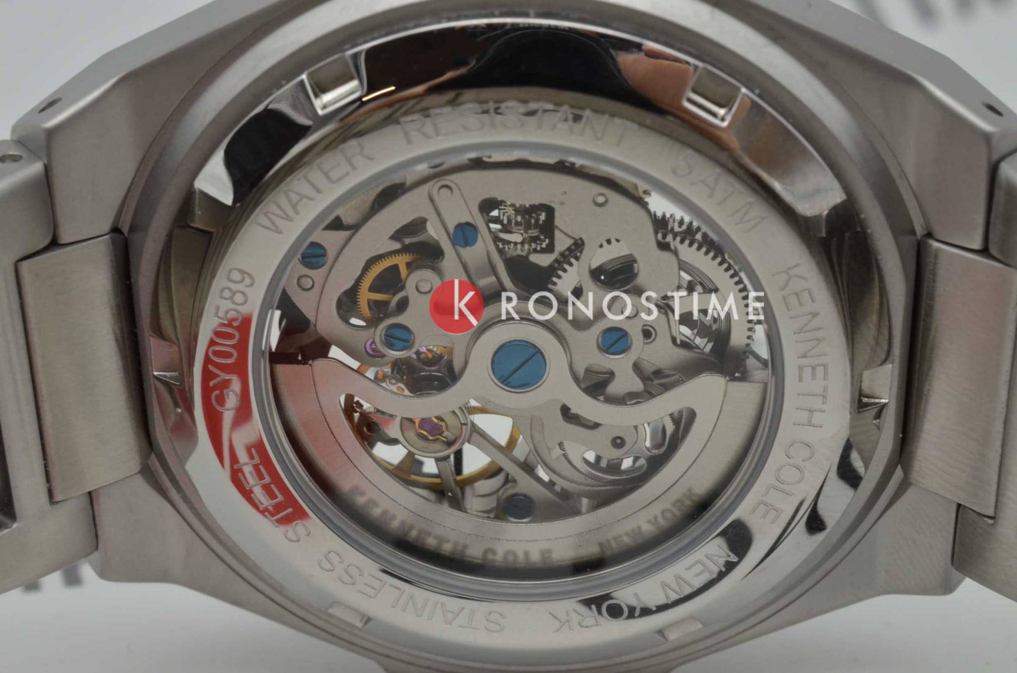 Kenneth Cole Kenneth Cole Automatic KCWGY0058903  - задняя крышка сталь металл корпуса, сша часы