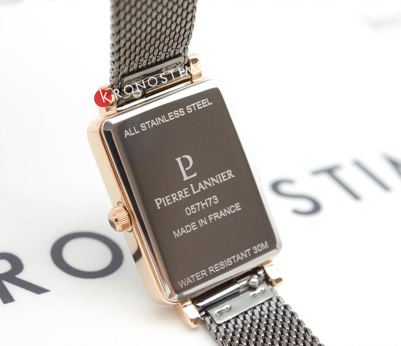 Pierre Lannier Pierre Lannier Ariane 057H739  - задняя крышка сталь металл корпуса, франция часы