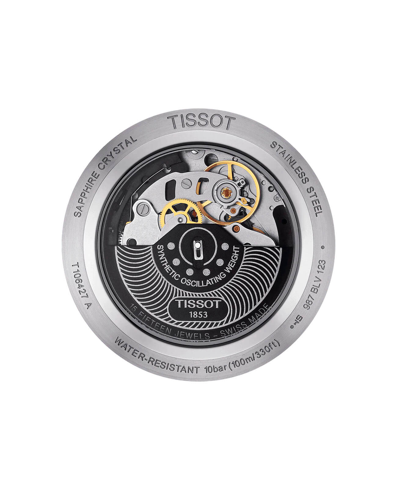 Tissot Tissot V8 Automatic Chronograph T106.427.11.051.00 V8  - задняя крышка металл сталь корпуса, швейцария часы