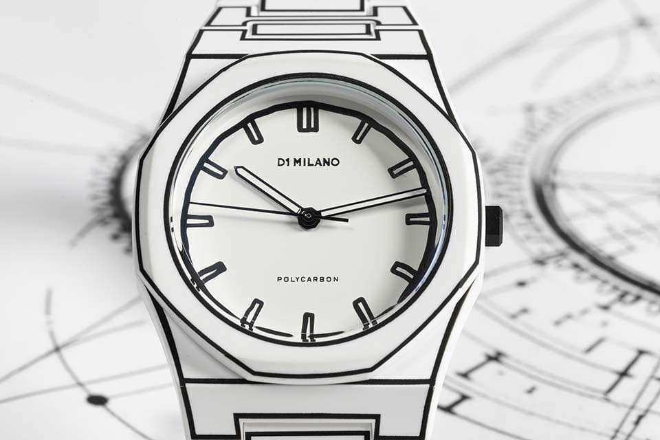 D1 Milano D1 Milano Polycarbon PCBJ34 , наручные мужские часы фото под углом