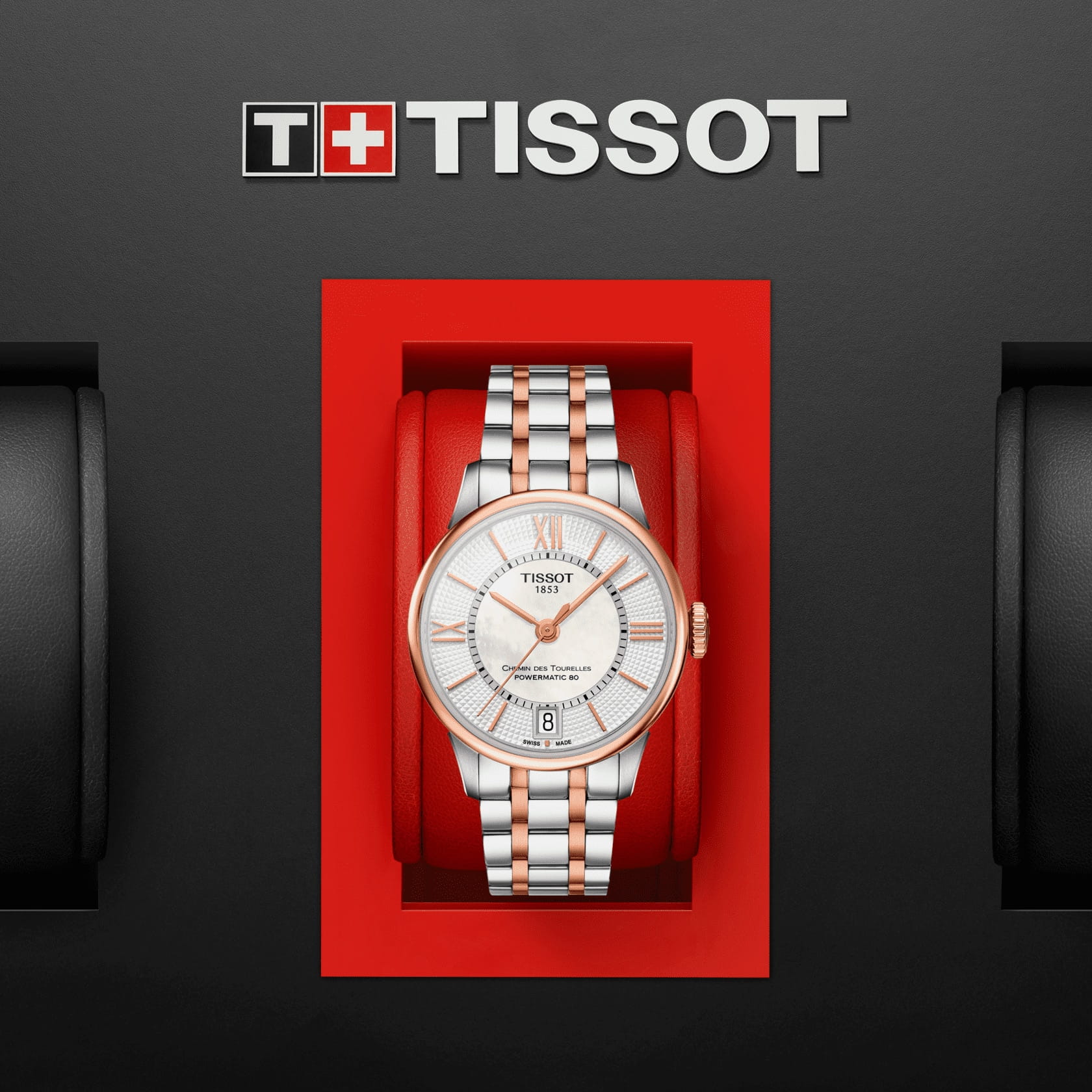 Оригинальные часы Tissot Tissot Chemin des Tourelles Powermatic 80 Lady T099.207.22.118.02 механические калибр механизма eta c07.811 общий вид