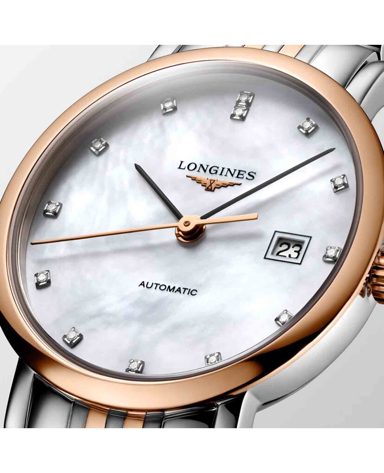 Longines Longines Elegant Collection L4.310.5.87.7 женские часы белый циферблат на запястье
