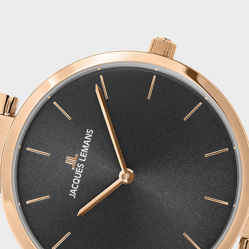 Jacques Lemans Jacques Lemans Classic 1-2110J,  австрия женские часы на браслете сталь с ip покрытием боковой вид